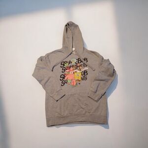 SpongeBob SquarePants Gray Hoodie Medium Size (7-9)